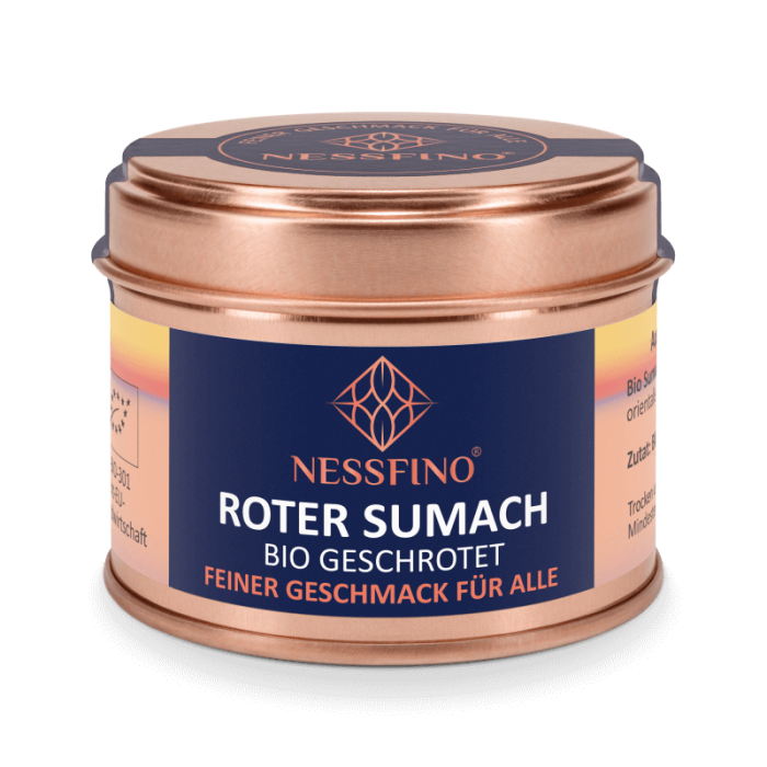 BIO ROTER SUMACH GESCHROTET